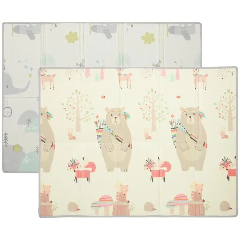 Baby Play Mat with Animal Patterns, 200 × 150 cm