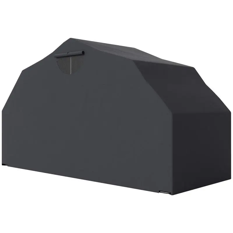 Motorcycle Shelter with 2 Windows, 345 x 135 x 191 cm