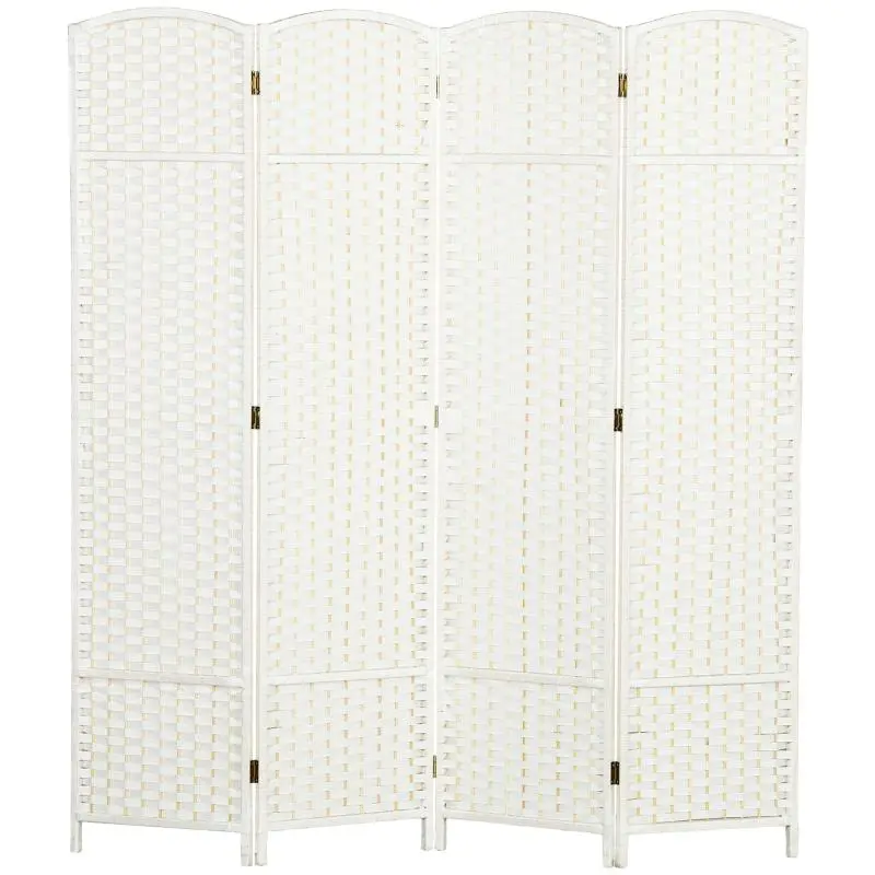 4-Panel Wooden Room Divider, 160 cm