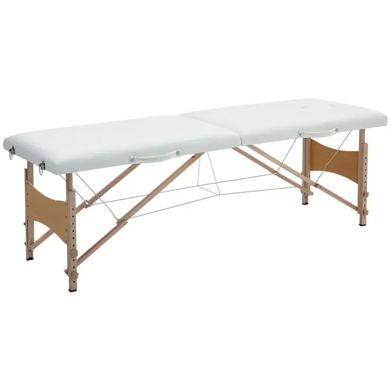 Folding Massage Table, Cream