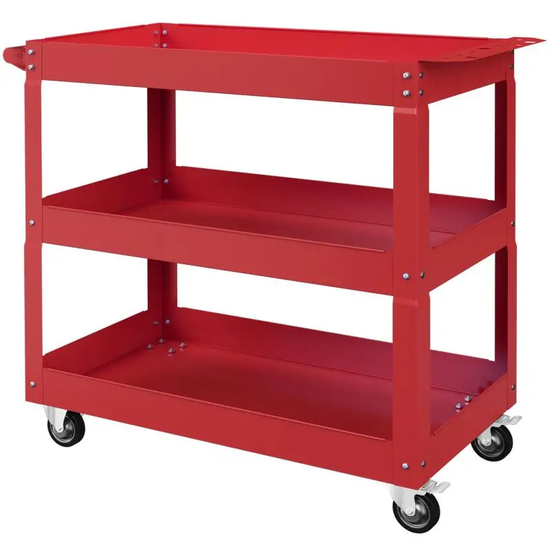 Steel Workshop Trolley with 3 Shelves