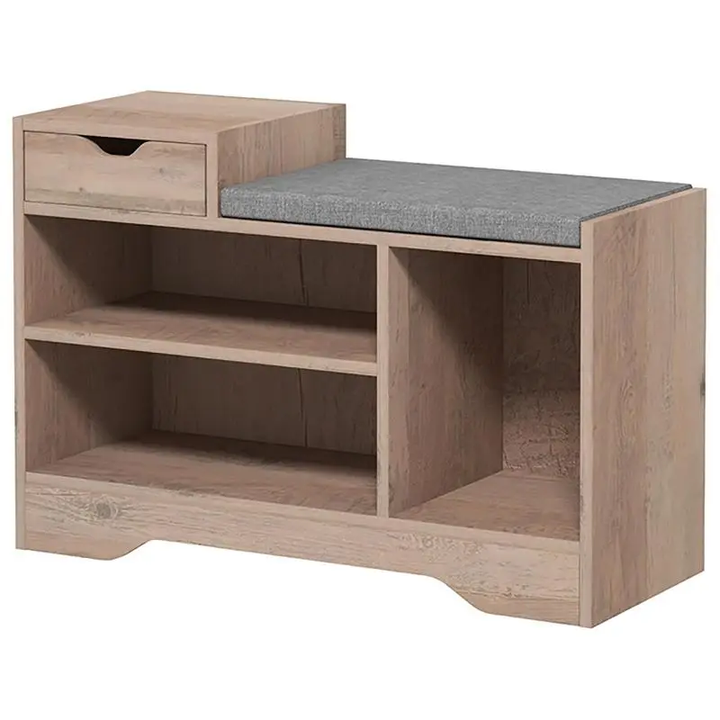 Shoe Bench with 1 Drawer and 3 Compartments
