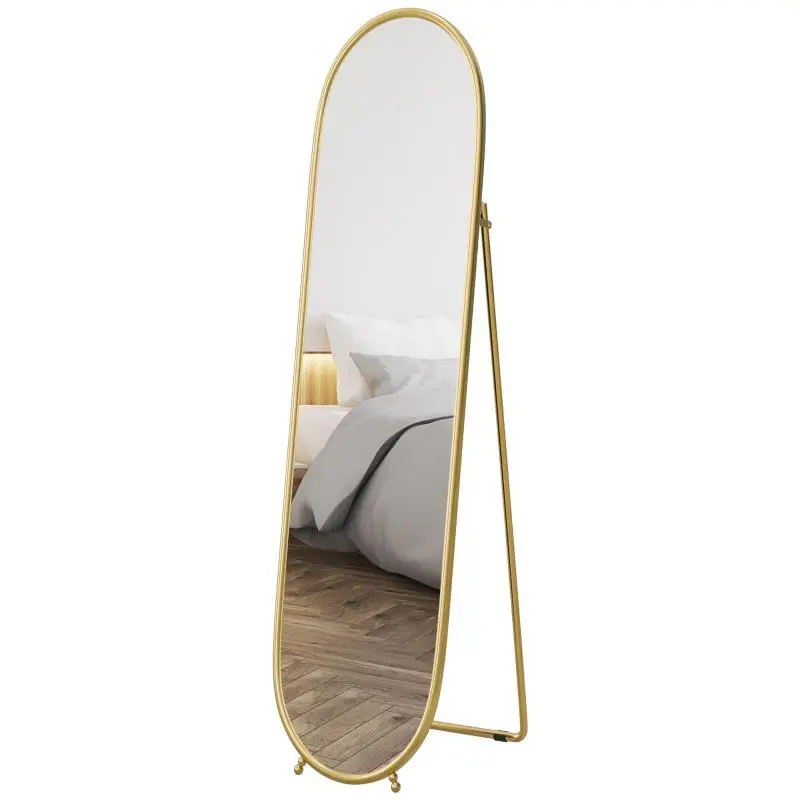 Freestanding Oval Mirror, 40 x 160 cm