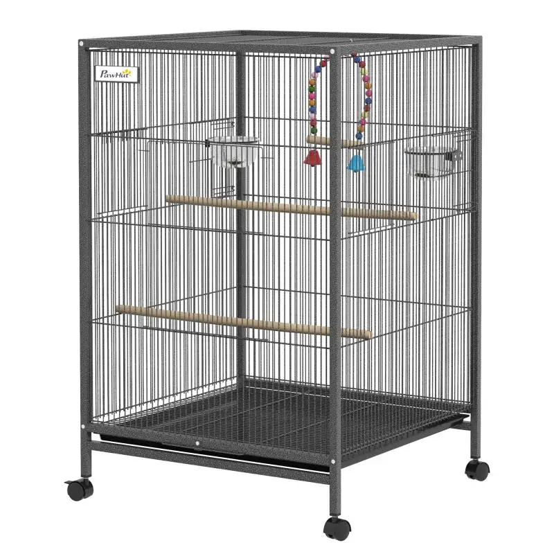 Bird Cage on Wheels with Swing