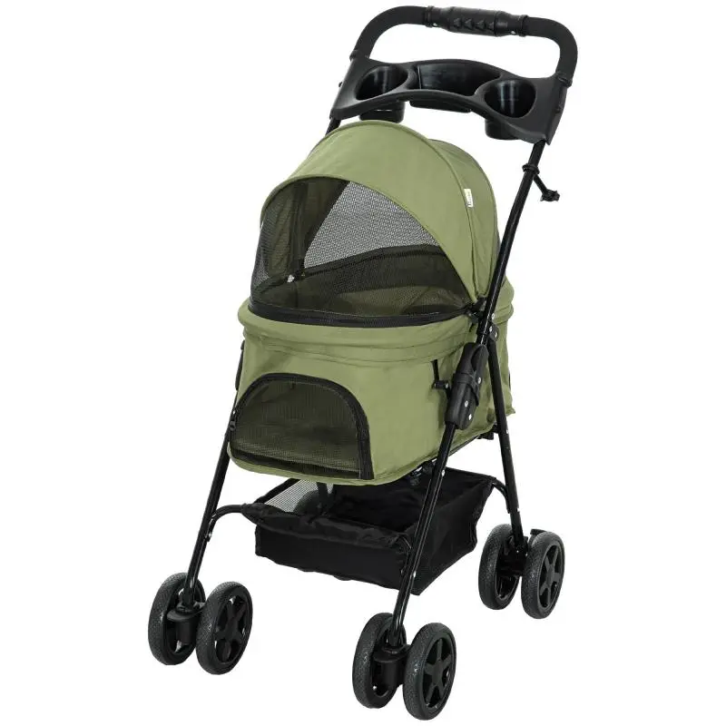 Foldable Pet Stroller for Dogs and Cats