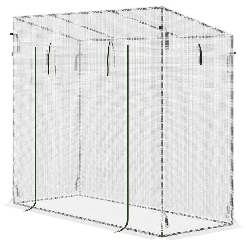 Garden Greenhouse with Mesh Windows, 200 cm