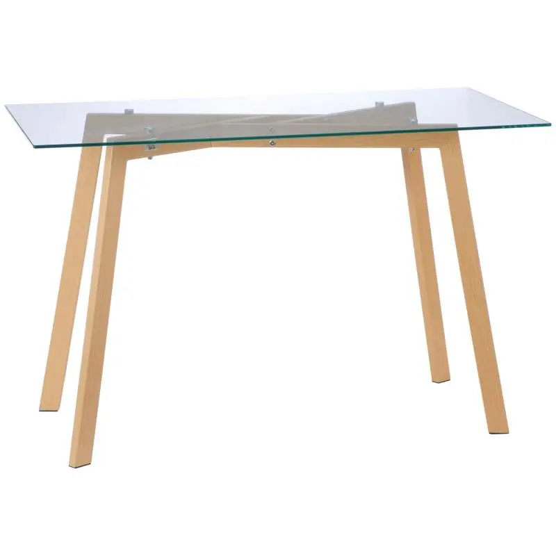 Dining Table for 4, 120 cm, Transparent