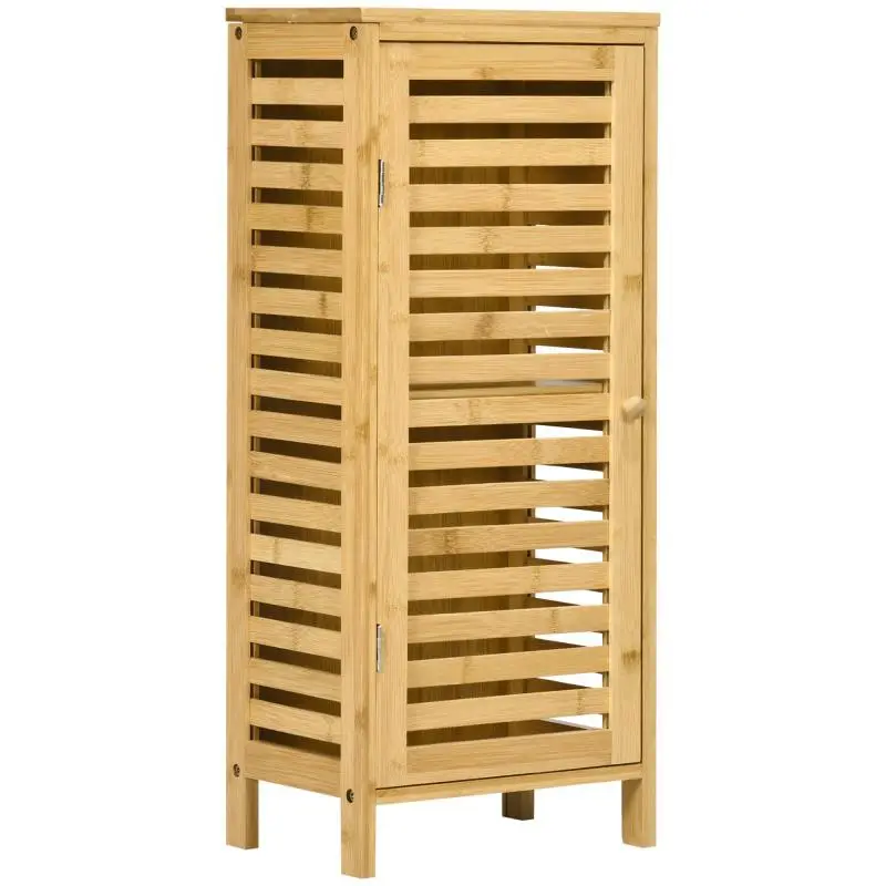 Bamboo Bathroom Cabinet with Adjustable Shelf
