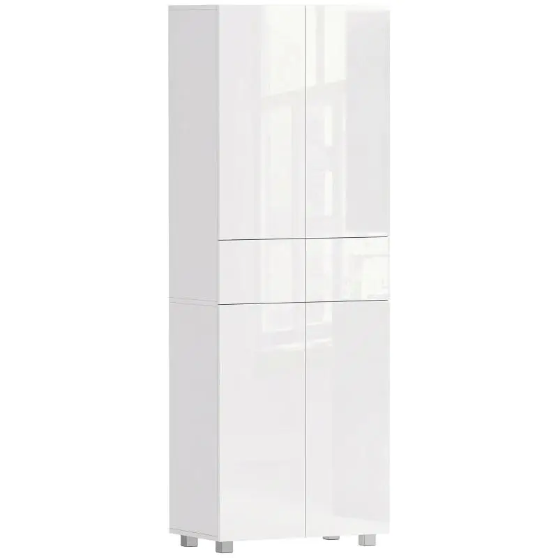 4-Door Kitchen Storage Cabinet, 60 x 35 x 170 cm
