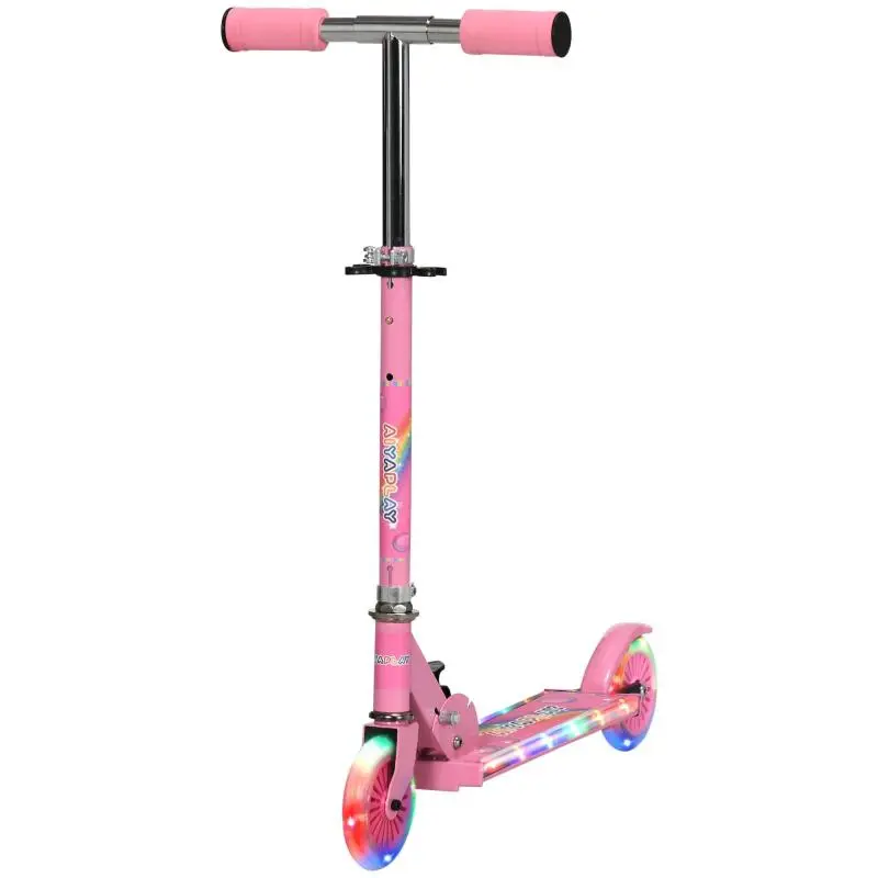 Foldable Children's Scooter with Light-Up Wheels