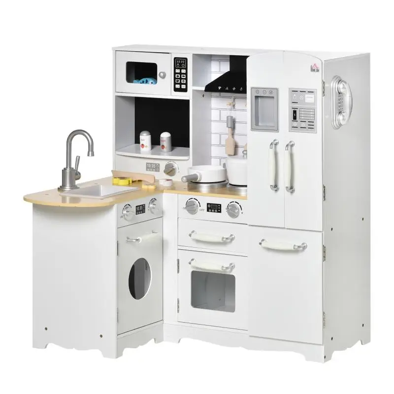 Wooden Play Kitchen for Children Aged 3–6