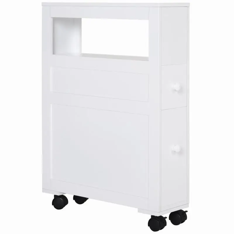 Bathroom Storage Unit on Wheels with 2 Drawers