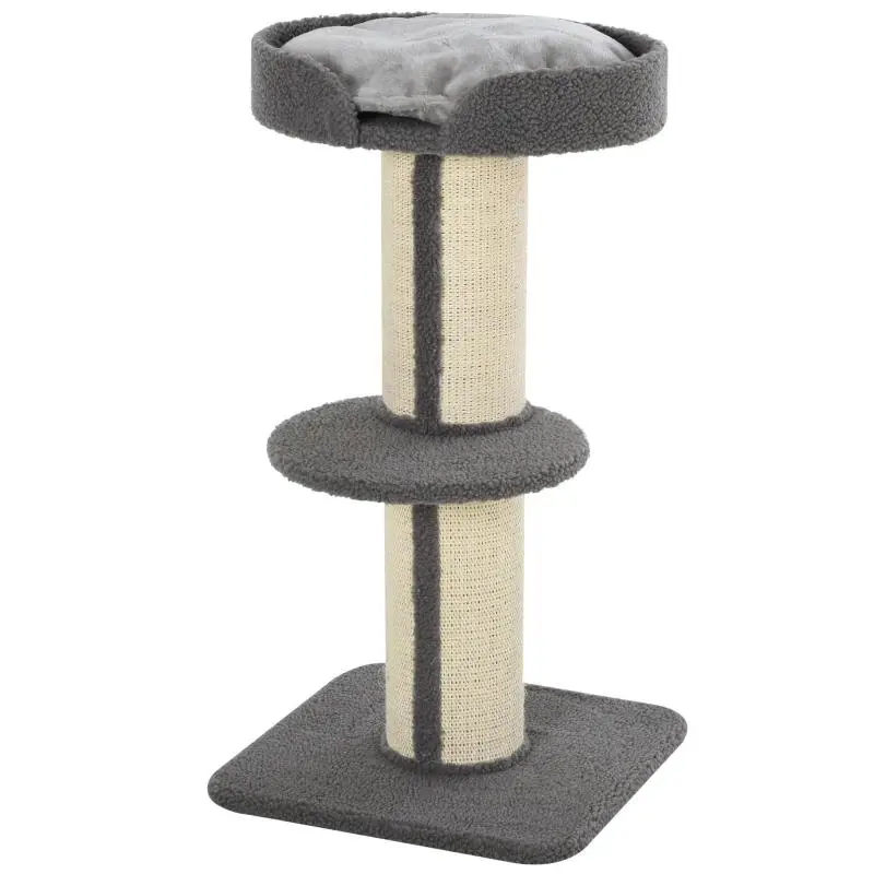 Cat Tree with 2 Platforms, Grey
