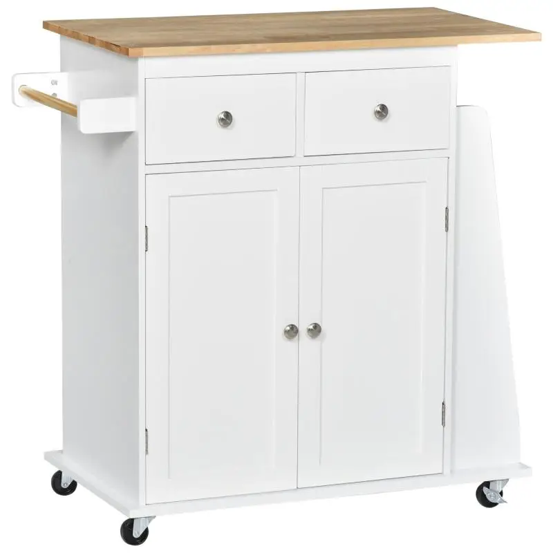 Kitchen Trolley with Countertop and Storage