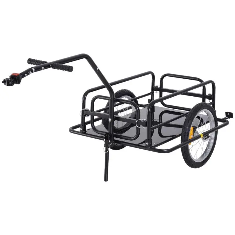 Bicycle Cargo Trailer, 70 L, Black