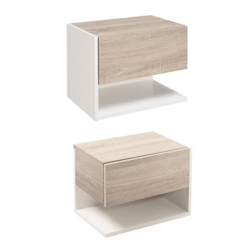 Set of 2 Wall-Mounted Floating Nightstands