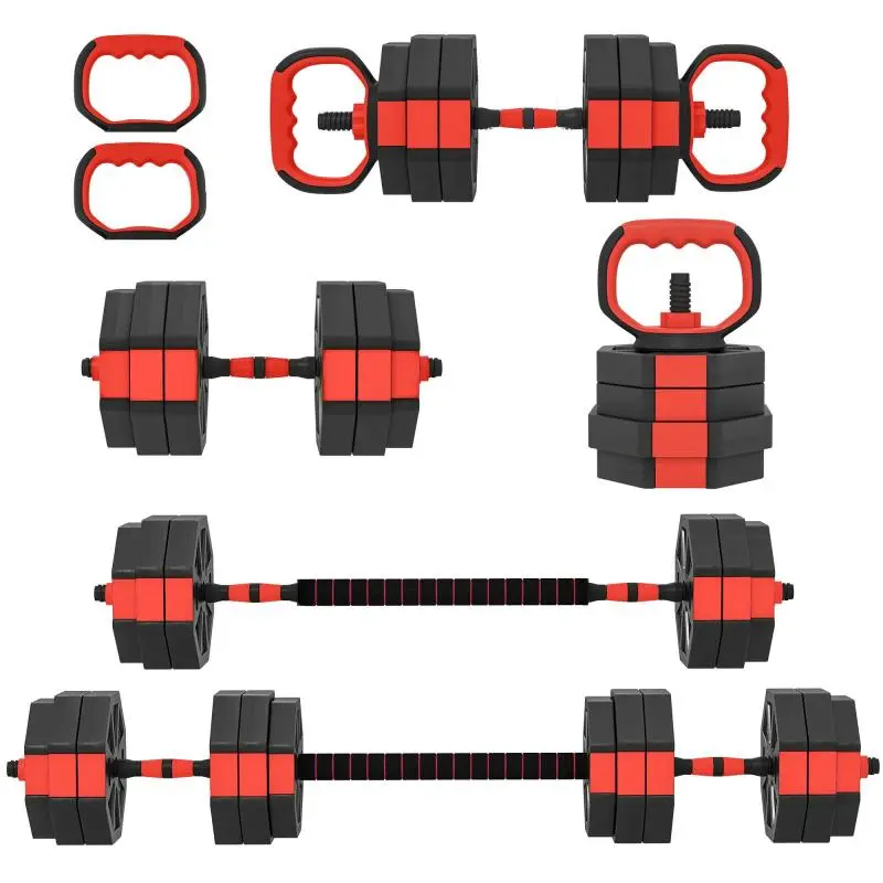 6-in-1 Adjustable Dumbbell and Barbell Set, 25 kg