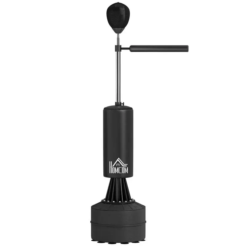 Freestanding Punching Bag with Speed Ball, Black
