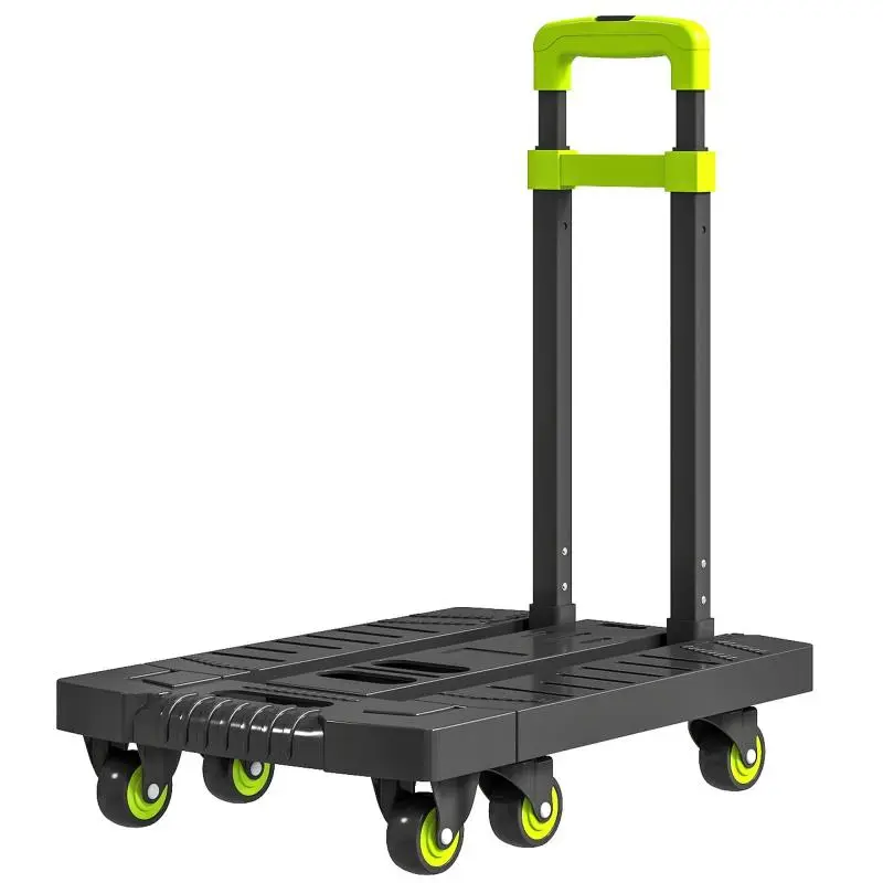 Foldable Metal Hand Truck with 6 Wheels