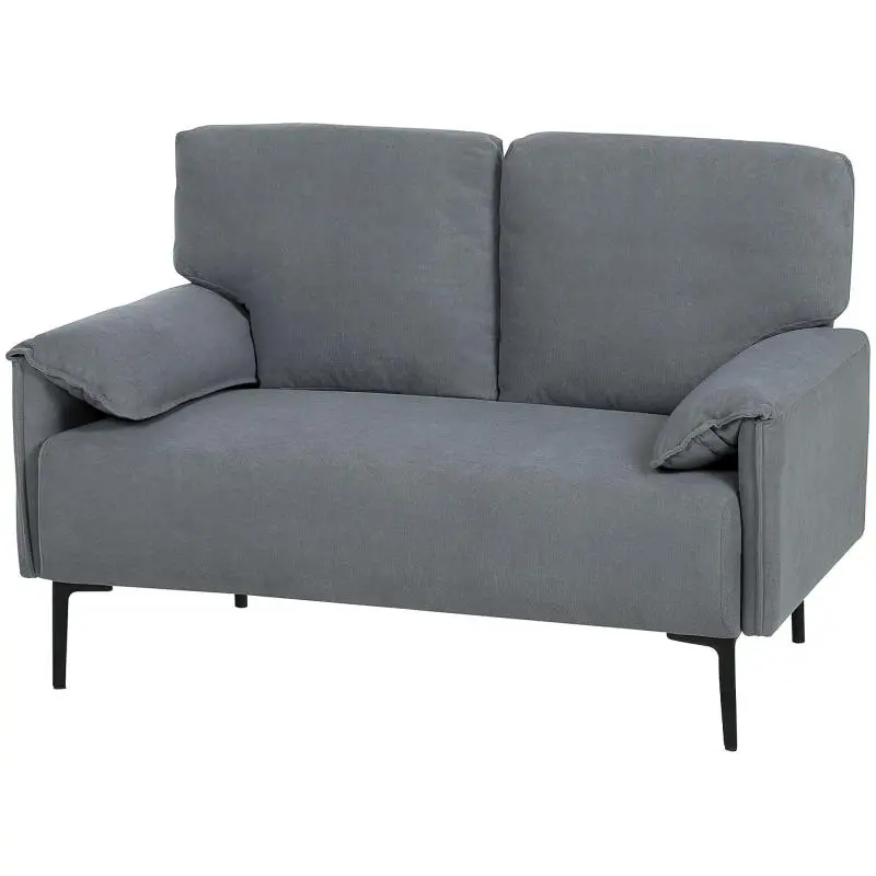 2-Seater Sofa with Velvet-Feel Upholstery