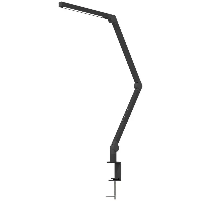Adjustable LED Desk Lamp with Clamp, Black