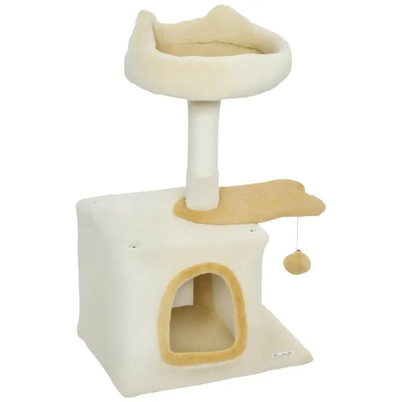 Cat Scratching Post with Bed, 72 cm