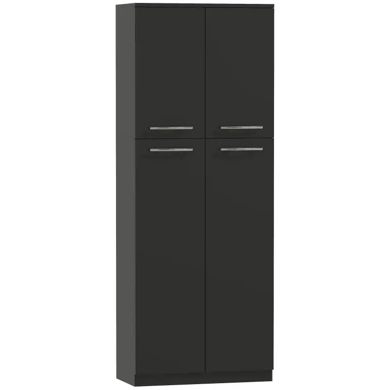 Storage Unit with 2 Cabinets and Adjustable Shelves