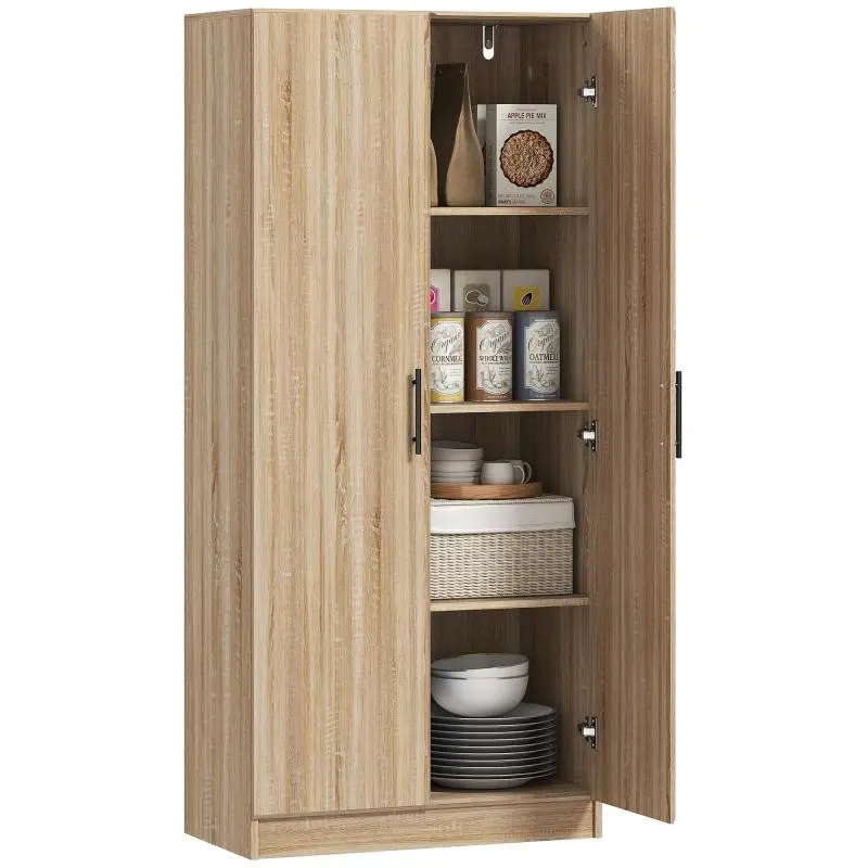 Kitchen Cabinet with Adjustable Shelves, 75 cm