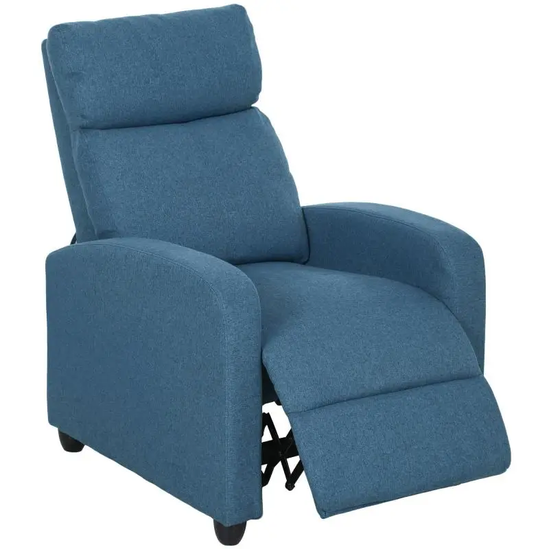 Manually Reclining Armchair with Footrest