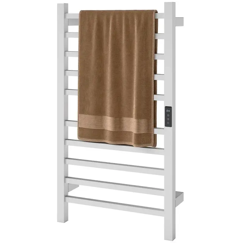 Electric Towel Warmer with 10 Bars, White
