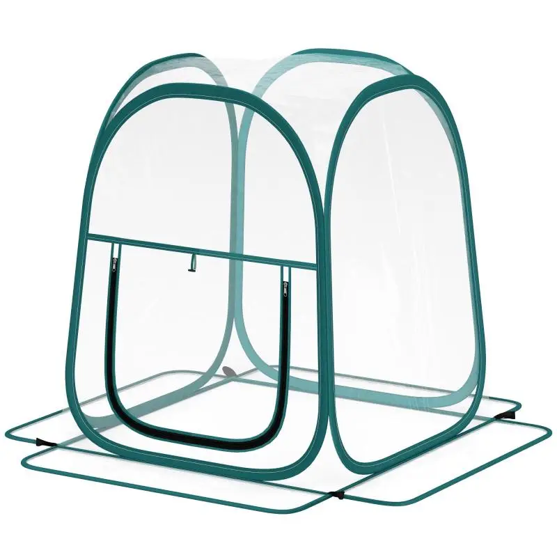 Pop-Up Mini Greenhouse with Carry Bag, 70 x 70 x 80 cm