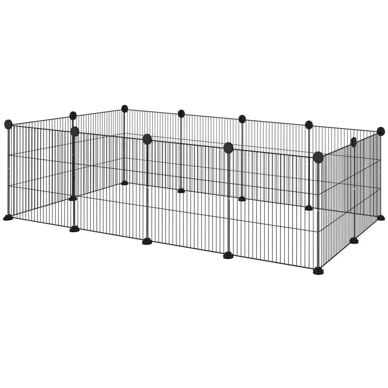 Modular Pet Playpen, 12 Panels, 140 × 70 × 35 cm