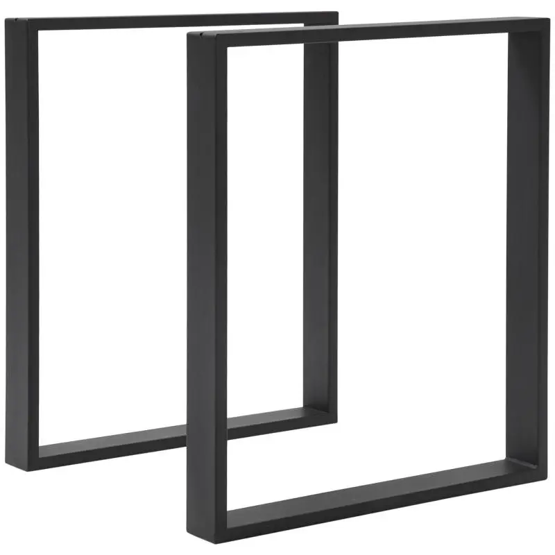 Set of 2 Steel Table Legs, 60 × 8 × 72 cm