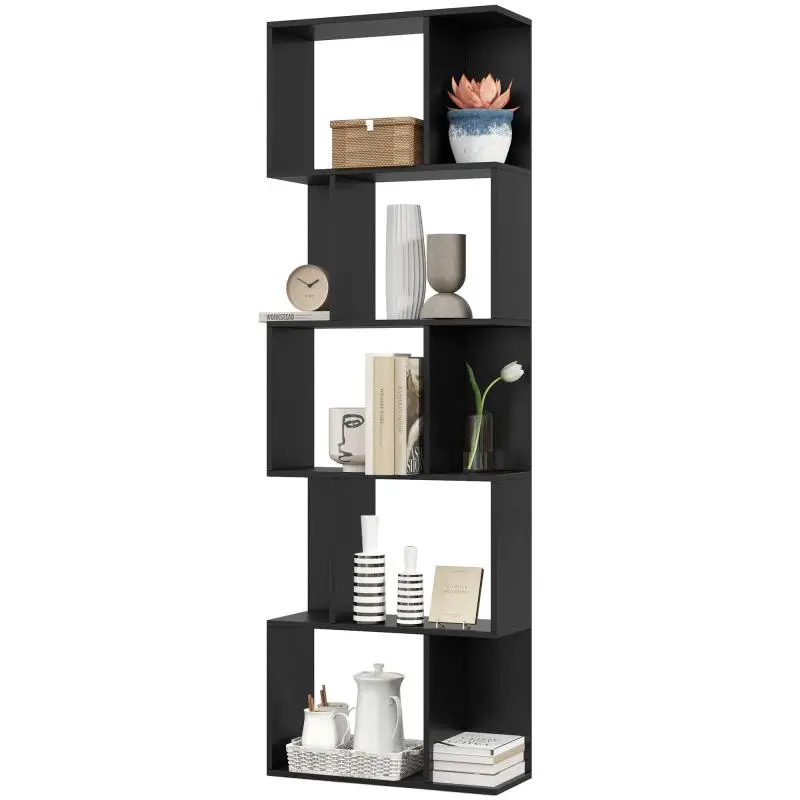 5-Tier Bookcase, 60 cm, Black