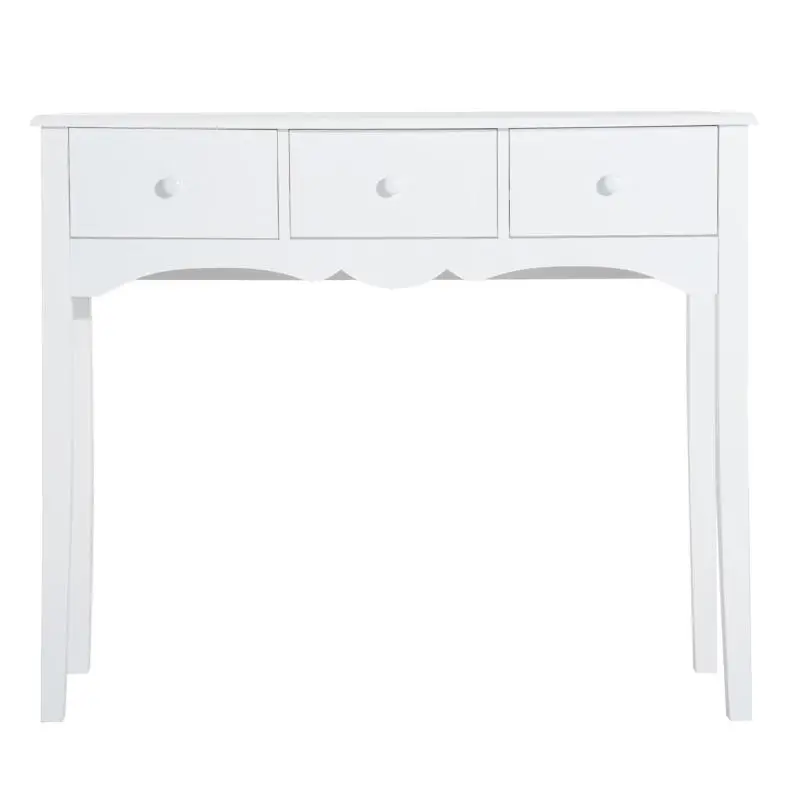 Entryway Console Table with 3 Drawers, 100 x 32 x 85 cm