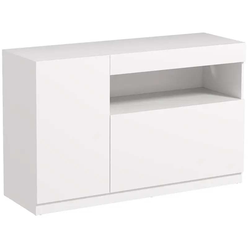 Low Sideboard with Soft-Close Doors, White