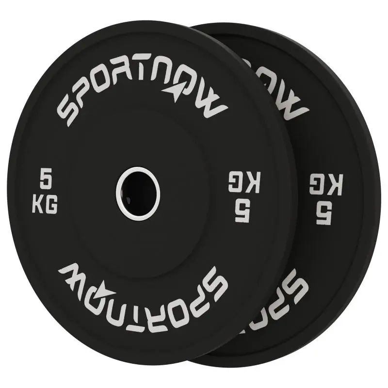 Set of 2 Rubber Weight Plates, 5 kg