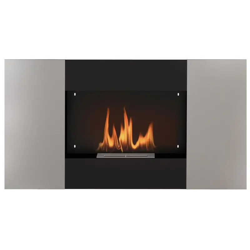 Wall-Mounted Bioethanol Fireplace, 0.9L, 100 cm
