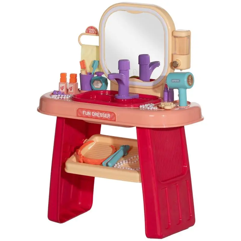 Children’s Vanity Table, 55 cm, Pink