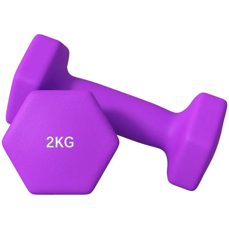 Hexagonal Dumbbells, 2 x 2 kg