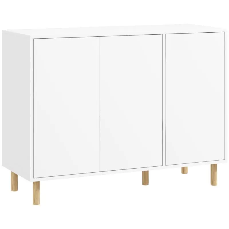 Sideboard with Two 3-Shelf Cabinets