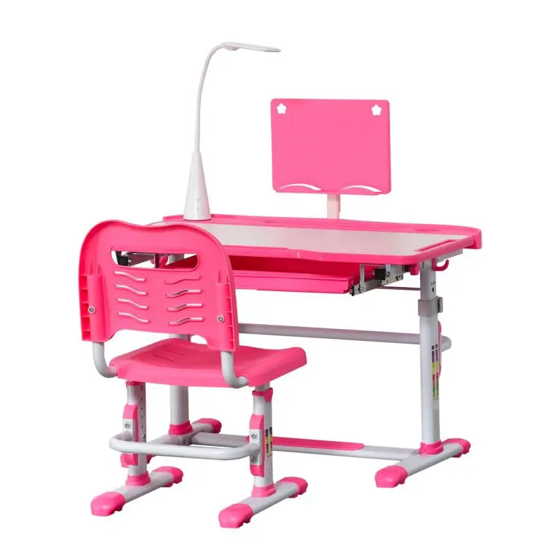 Children's Desk and Chair Set with Adjustable Height