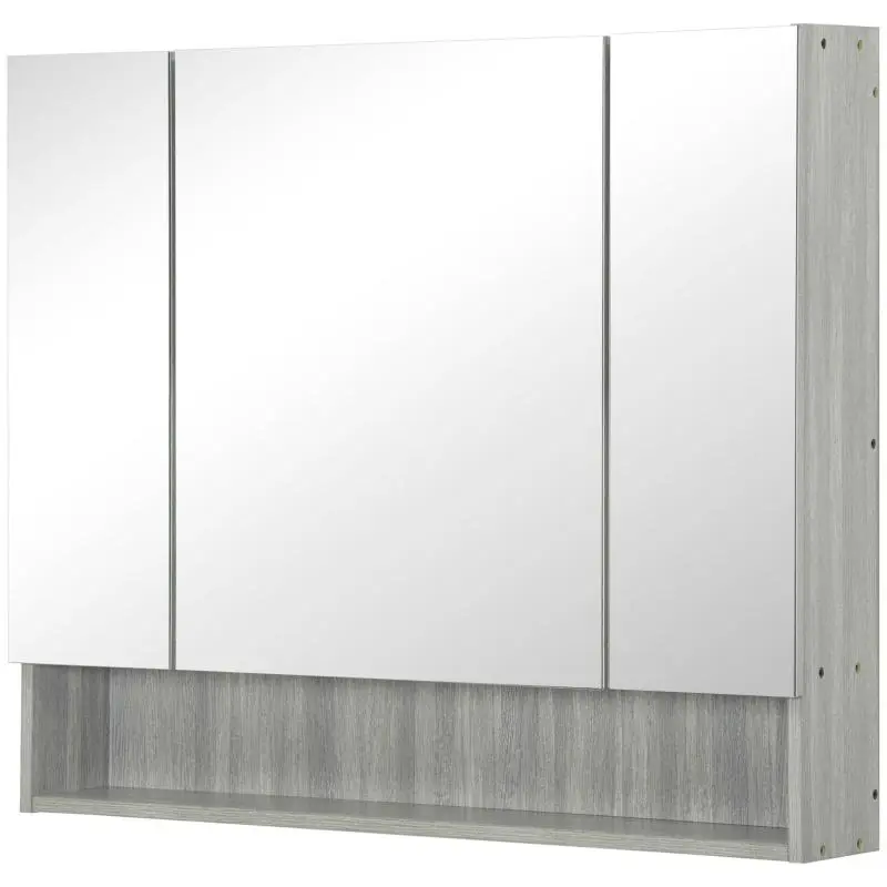 Mirrored Bathroom Cabinet with Adjustable Shelves