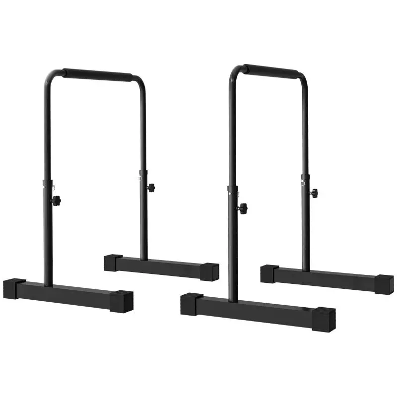 Set of 2 Adjustable Steel Dip Bars