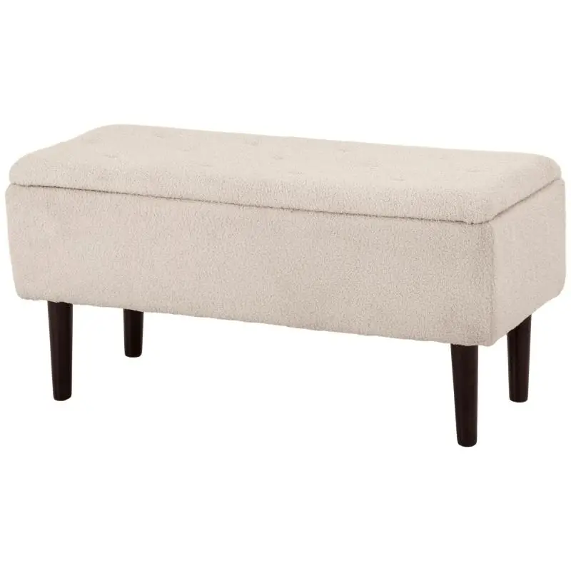 Storage Bench with 57 L Compartment, Beige