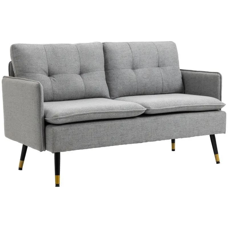 2-Seater Fabric Sofa, Grey