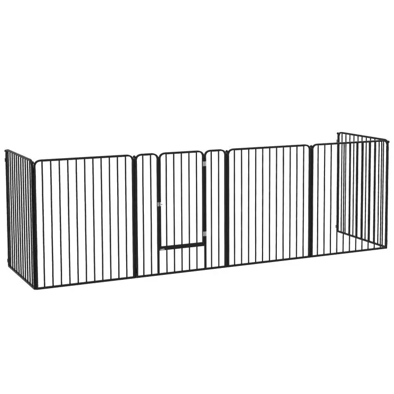 6-Panel Steel Playpen for Large Dogs