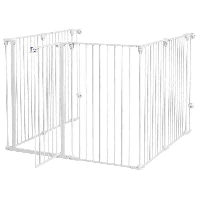 Foldable 6-Panel Gate for Medium-Sized Dogs