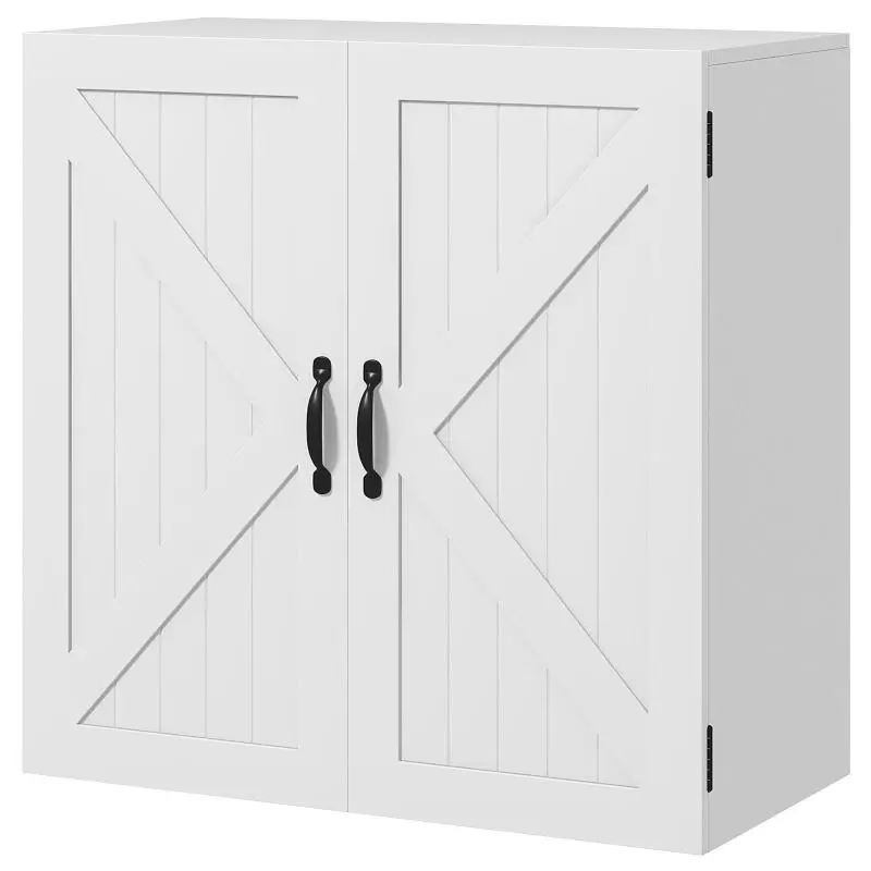 Bathroom Wall Cabinet with Adjustable Shelf, White