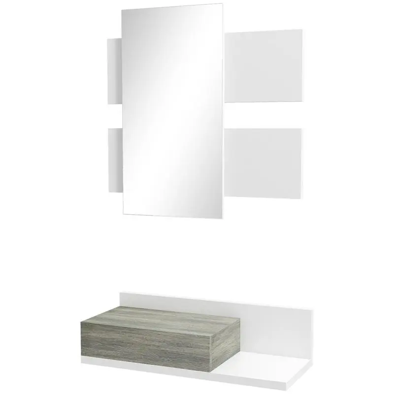 Entryway Mirror and Drawer Unit